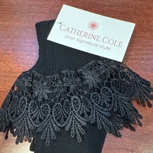 Catherine Cole Studio Elegant Black Lace Socks